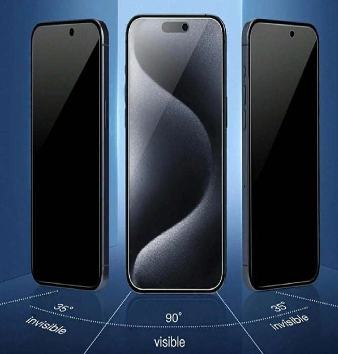 Privacy Screen Protector 4er-Pack – iPhone mit Easy-Install-Rahmen